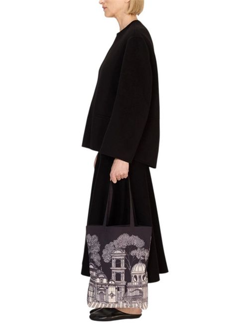 shopping donna in nylon mirage nero Inoui Editions | SHOPPER BAG-MIRAGEBLACK